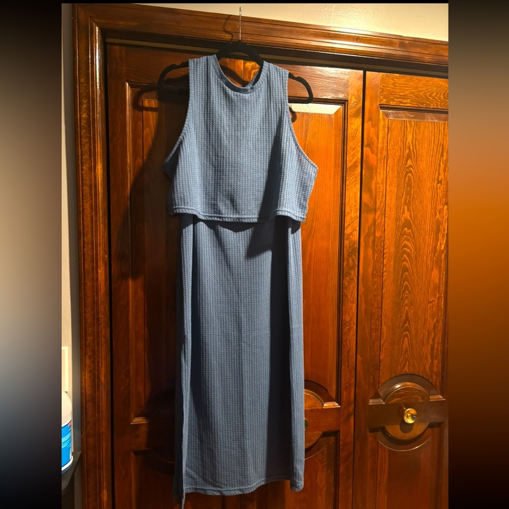 Crop top and maxi skirt set